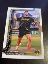2025 Topps Series 1 #FP-6 Carl Radke FIRST PITCH Pittsburgh Pirates