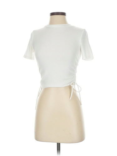 Zara Women Ivory Short Sleeve Top S - Picture 1 of 4