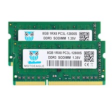 16GB 1RX8 PC3L12800S RAM Kit 2x8GB DDR3L1600 SODIMM 1600Mhz 1.35V Laptop