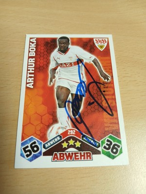 Match Attax Signed Arthur Boka VfB Stuttgart NEW 
