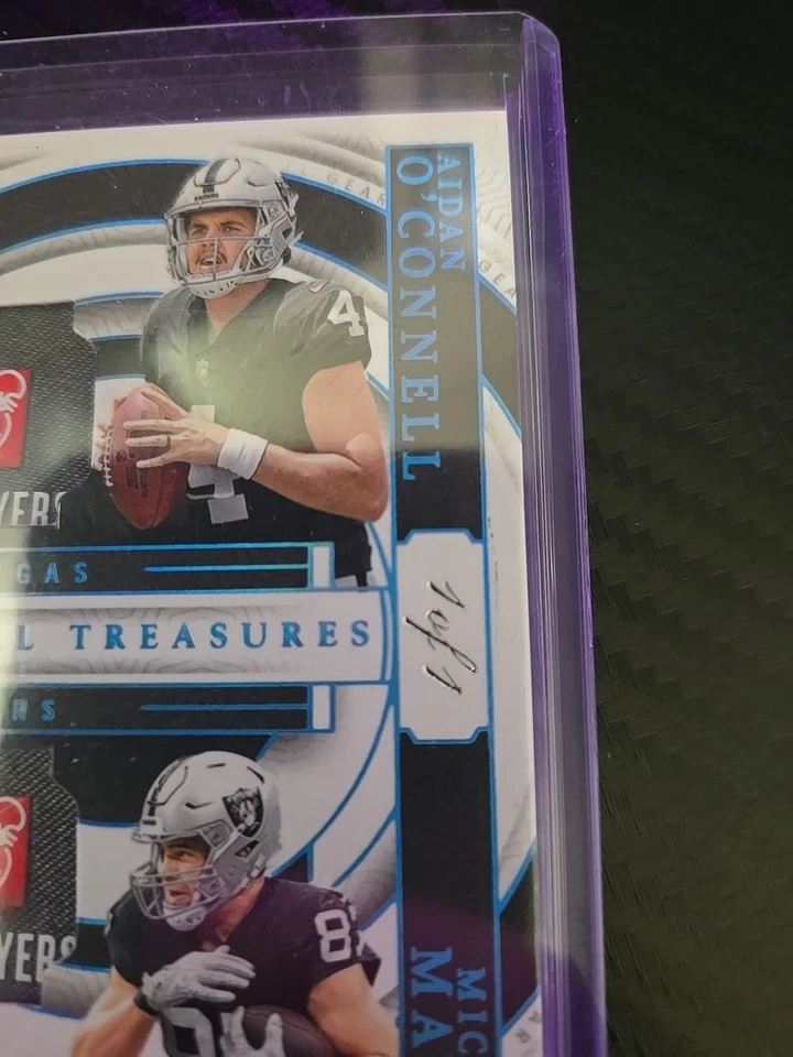 2023 Panini National Treasures Aidan O'Connell And Michael Mayer 1 Of 1 - Image 2 of 4