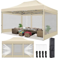 Pop up Canopy 10x10/10x30 Heavy Duty Instant Screen Tent with Mosquito Netting