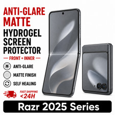Motorola Razr 2025 Razr Ultra Screen Protector Front Inner Anti-Glare Hydrogel