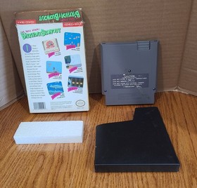 Nintendo NES The Bugs Bunny Birthday Blowout Box,cart,protector works