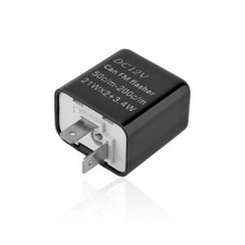 12V Speed Adjustable 2 Pin LED Flasher Relay, Electronic Flasher Relay Replacem