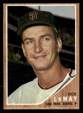 Dick LeMay 1962 Topps Rookie Card #71 San Francisco Giants EX-NM. rookie card picture