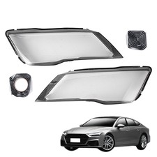 New 2x For Audi A7 S7 RS7 2012-2015 Front Headlight Clear Lens Shell LH + RH