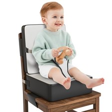 Booster Seat for Kitchen Chair, Toddler Booster Seat for Dining Table with Ba...