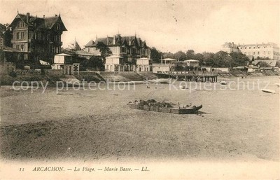Arcachon Gironde La Plage Maree Basse