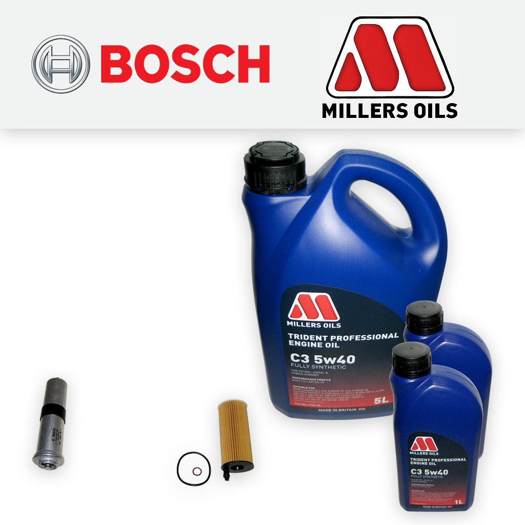 SERVICE KIT for BMW X4 xDrive 30d 35d F26 OIL FUEL FILTER +5w40 LL OIL 2014-2018