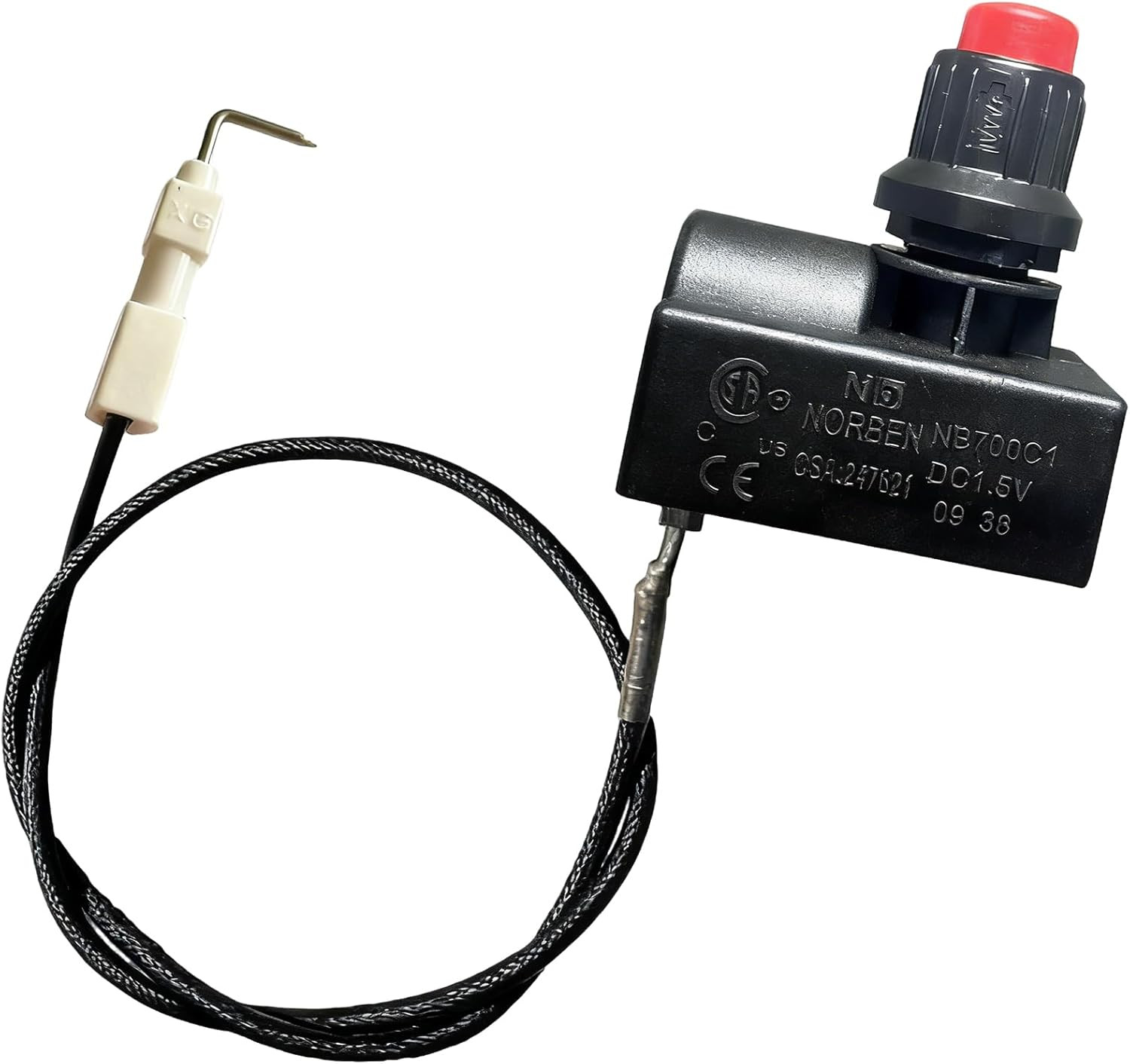 Propane Electronic Pulse Gas Igniter with 400Mm Electrode Ignition Cable Wire fo