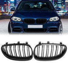 f�r BMW 5er E60 E61 Touring Nieren Grill K�hlergrill GLANZ SCHWARZ EINZELSTEG