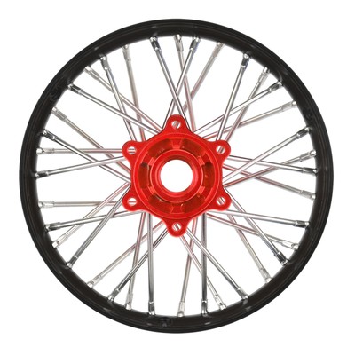 Pro-Line Racing 1/4 Pro-Spec Aluminum V2 Bead Rear Wheel Assembled Black/Red