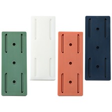 4 Pcs Wall Mounted Power Strip Rack Holder Self Adhesive Punch Free Socket