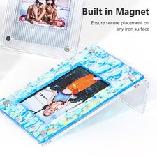Picture Frame Clear Acrylic Magnetic Universal 3 Inch Photo Frame for Card Movie