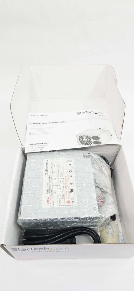 StarTech PS2PWER230 230 Watt Replacement PC Computer PS2 AT Power Supply - Image 4 of 4