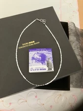 Auth Mikimoto Pearl Island Akoya Keshi Necklace 18K Gold Clasp Unisex White