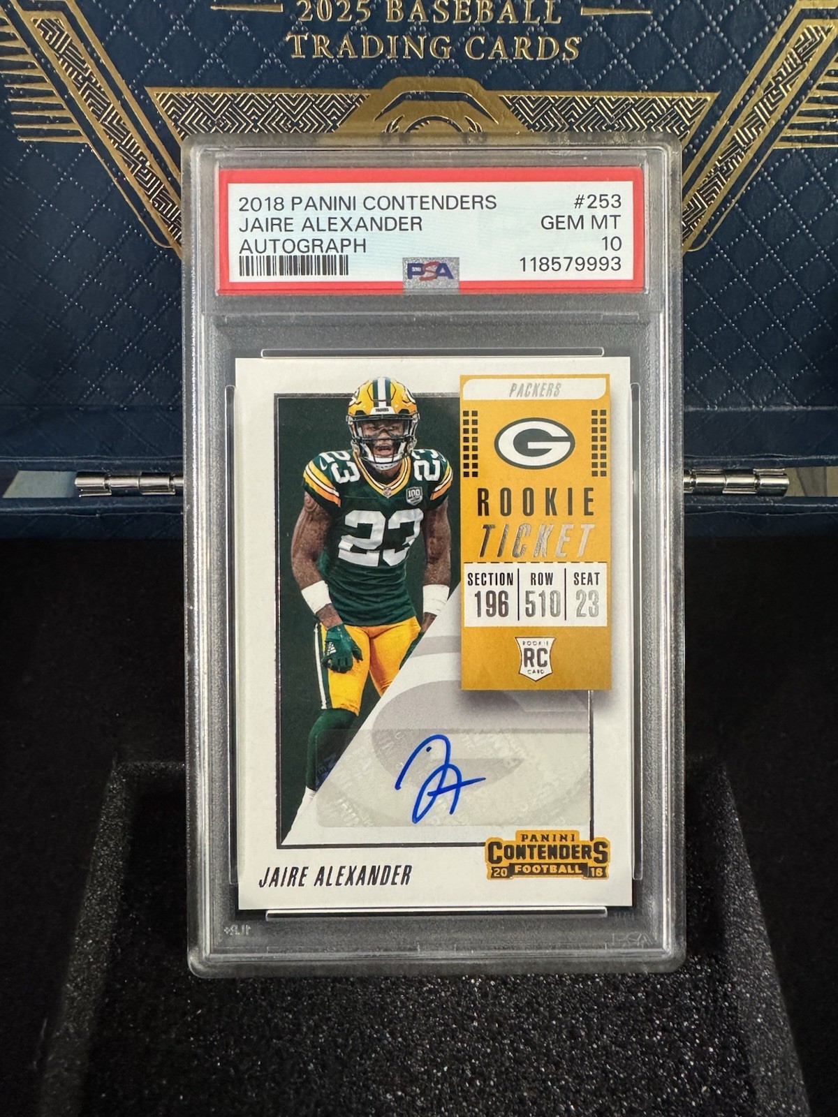 2018 Panini Contenders Rookie Ticket Jaire Alexander #253 Autograph PSA 10