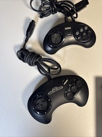 Sega Genesis 2 Video Games 2 Controllers And Console Black MK-1631