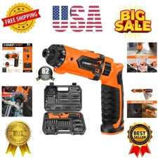 Cordless Screwdriver, 8V Max 10Nm Electric Screwdriver Rechargeable Set with ...