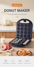 Mini Donut Maker- 1400W Electric Nonstick Doughnut Maker Machine -16 Donut Maker
