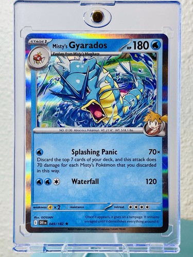 Pokémon TCG Misty's Gyarados Holo Rare 49/182 Destined Rivals INVESTMENT CARD NM