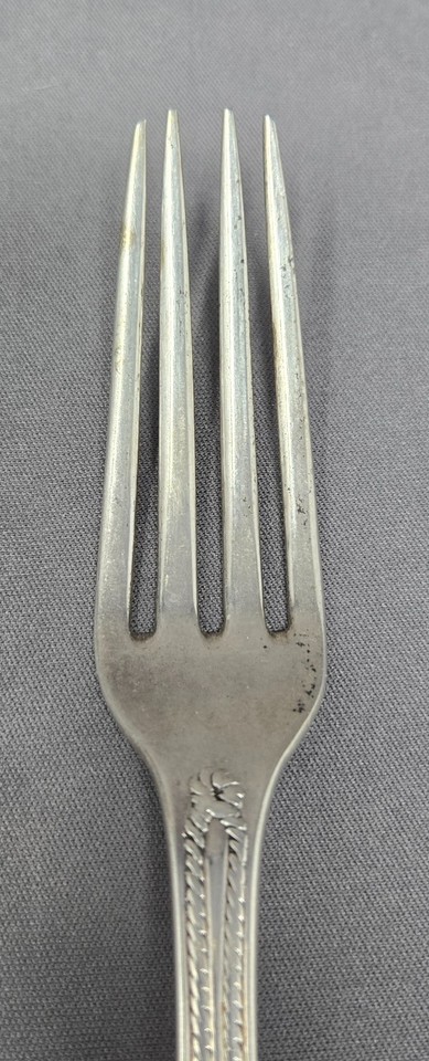 Coin Silver Fork Rope and Leaf Pattern 19th Century | eBay