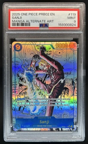 2025 One Piece The Best Vol. 2 Sanji Promo Manga Alt Art #OP06-119 PSA 9
