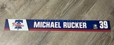 Michael Rucker 2024 Phillies Team / Game Issued Locker Room Nameplate - MLB COA