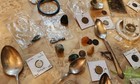 Old Silverware US Foreign Silver Coins Flag Goldback .925 RARE Tokens jewelry — photo 8