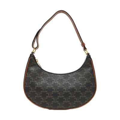CELINE AVA Handbags Leather Brown Free Shipping | Duties Paid