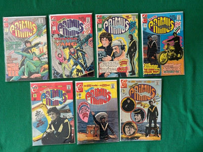 PRIMUS (1971) #1-7 complete series, Charlton Comics Bronze Age TV Show Tie-in