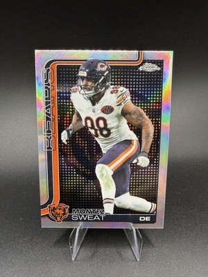 2025 Topps Chrome Football Montez Sweat Lightboard Logo Variation SSP Case Hit