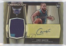 2019 Obsidian Rookie Jersey Electric Etch Yellow 1/10 Cody Martin #219 Auto 0q7