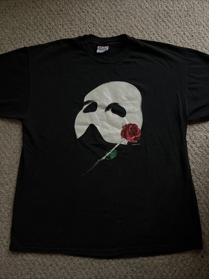 Vintage Phantom Of The Opera 1980 Tee Shirt Size XL glow In The Dark 