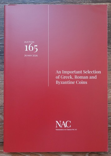NAC auction 165 catalog May 2026 ancient Greek Roman Byzantine coins