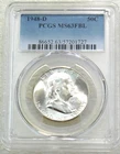 1948 D Franklin Half Dollar PCGS MS63FBL Just Graded New Holder #F295M