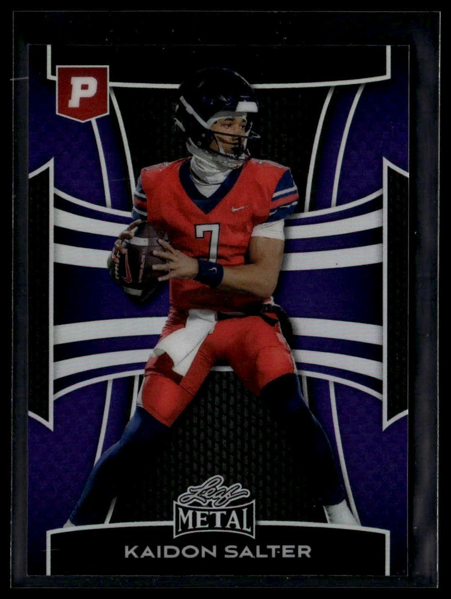 2025 Leaf Metal Pristine #292 Kaidon Salter Prismatic Purple #/15