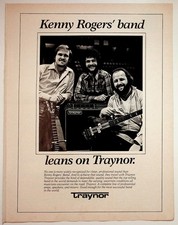 Traynor Kenny Rogers' Band Vintage Print Advertisement Music Amps