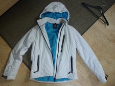 First B Damen-Snowboard - Jacke weiß -Türkis 38 viele Details Mega Optik WOW