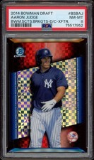 2014 Bowman Draft Aaron Judge Breakouts Die-Cut X-Fractor #BSB-AJ (/99) (PSA 8)