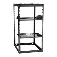 20U Open Frame Network Rack, 23 in Depth, Wall Mounted or Floor Standing Server