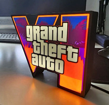 GTA VI Logo LED Light Multicolor Desk Lamp, 5V Plastic