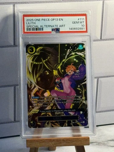 One Piece OP07-111 Lilith OP13 Special SP Parallel ENG Alternate Alt Art PSA 10