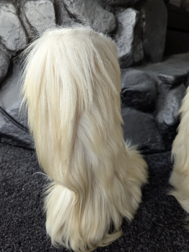 Vintage Tecnica Yaghi Women's Goat Fur Snow Boots Size 38 White Italy Apre Ski - Image 4 of 4