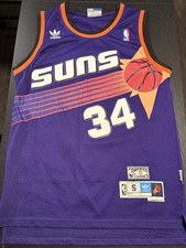 Vintage Adidas Phoenix Suns Charles Barkley 34 Jersey Hardwood Classics Size S