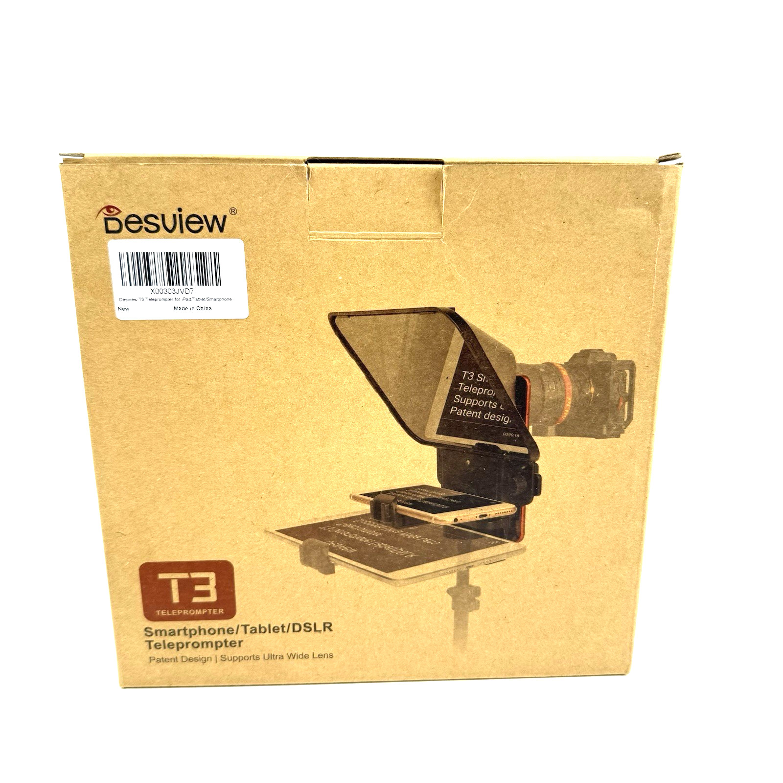Desview T3 Portable Teleprompter For DSLR And Mirrorless Cameras *NO REMOTE*
