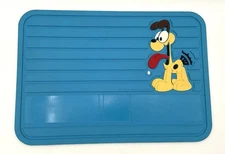 Garfield Odie Blue Rubber Car Mat 1978 Pet Dish Utility Mat Vintage 70’s