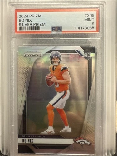 2024 Panini Prizm - Rookies Bo Nix #309 Silver Prizm (RC)