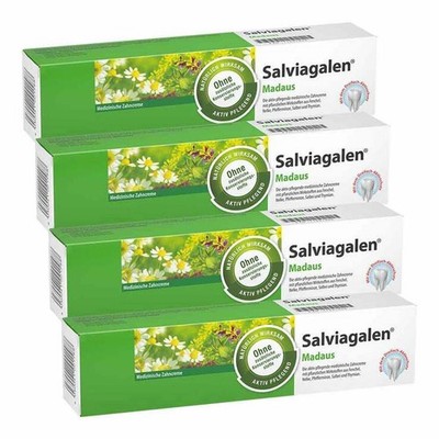 Salviagalen med. Zahncreme Madaus · 4x75 ml · PZN 08032397
